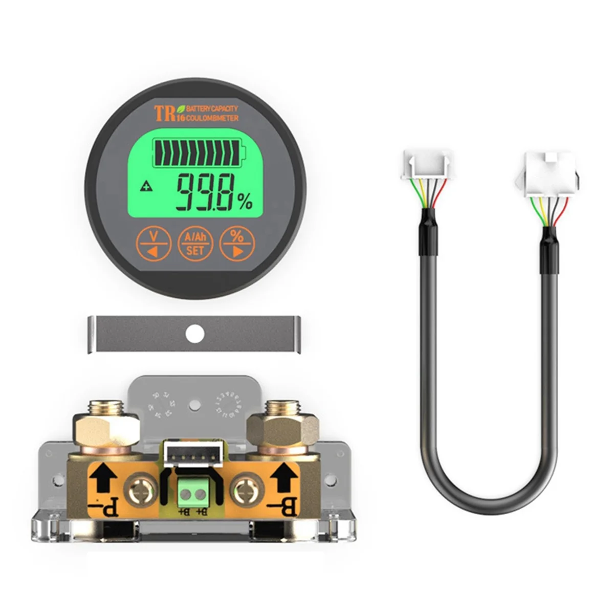 DC 8-80V 350A TR16 Battery Tester Coulomb Counter Meter Battery Capacity Indicator Ammeter Voltmeter Battery