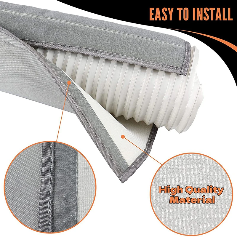 

Portable Air Conditioner Hose Cover Air Cloth Plate Air Outlet Pipe Tube Hose Easy Installati High Quality