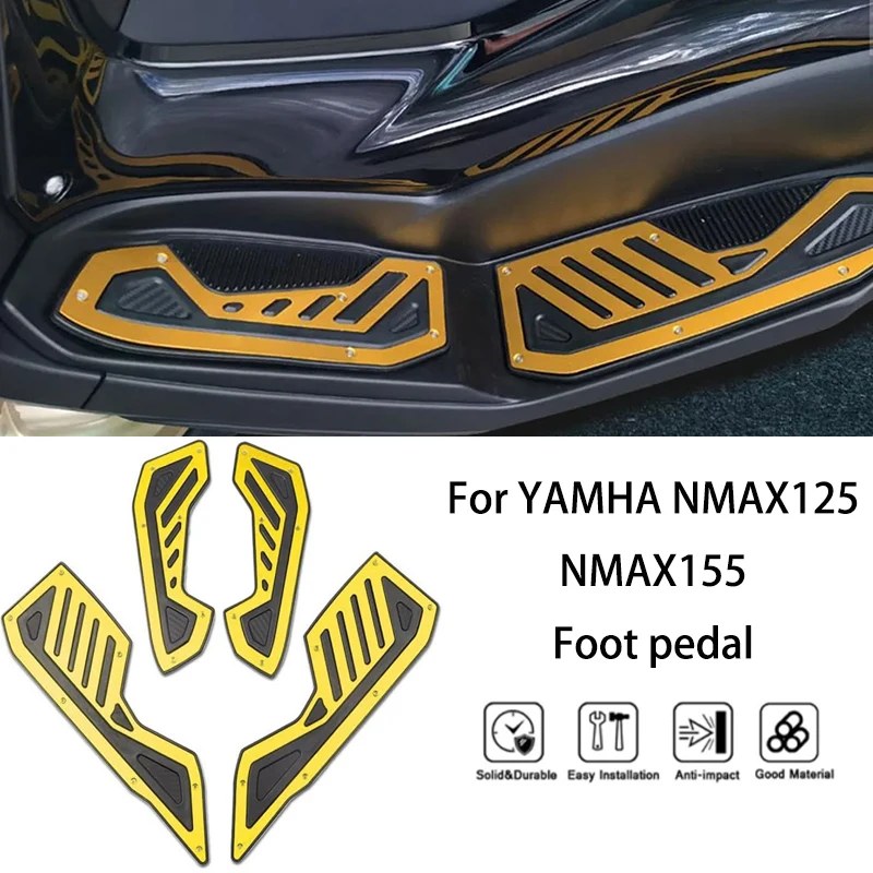 

Педали для мотоцикла MTKRACING для YAMHA NMAX125/155 2020-2024, Нескользящие педали