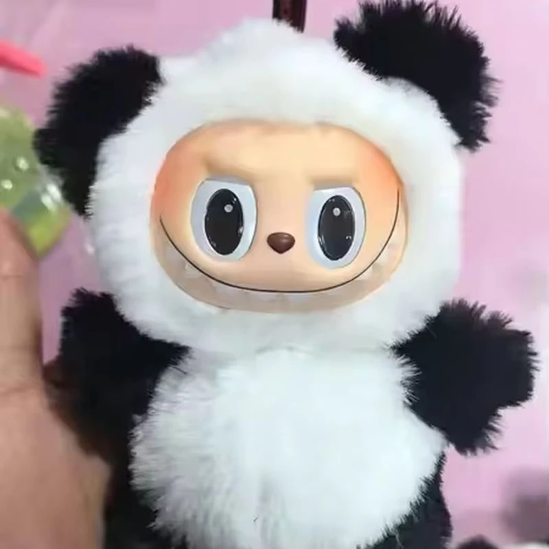 17cm Labubu Panda Mentor Series Blind Box Vinyl Doll Trendy Ornament  Keychain Collected 1:1 Replica High Qualitybirthday Gift