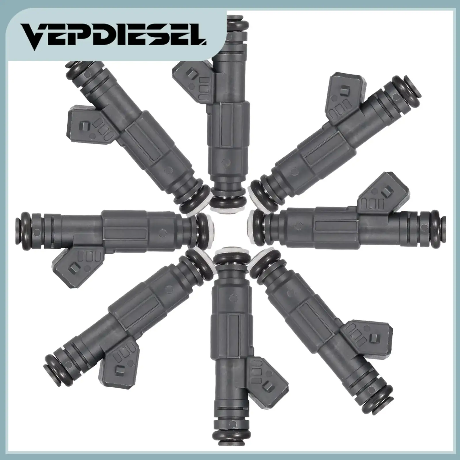 

8 PCS Fuel Injectors For 1999-2005 Land Rover Range Rover BMW 740IL 740I 540I X5 Z8 4.4L V8 0280155823 FJ754 Car Engine Parts