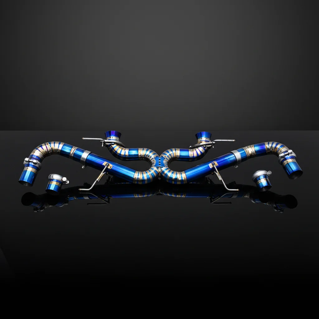 

Custom Supersport X Pipes for DB11 V12 5.2L 2016-2019 Titanium Racing Pipes Axle Back Exhaust Straight Pipes