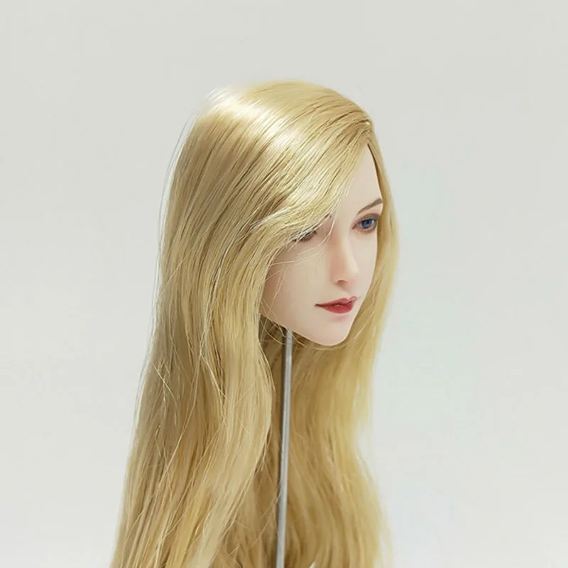 SET043 1:6 Scale Model Elf Head Sculpt With Replaceable Ear Blonde Hair Girl Toy For 12Inch Female Action Figure Body Collection