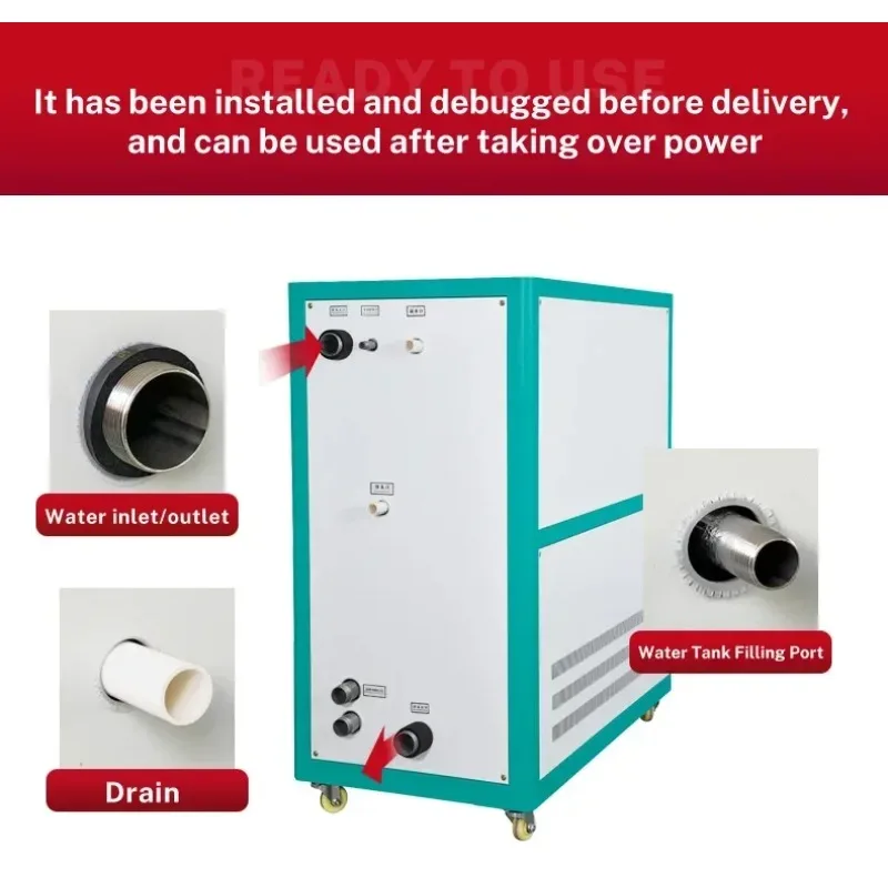 Industrial Water Recirculating Chiller for Plastic Machines - Cooling Water Chiller Machine for Manufacturing Processes