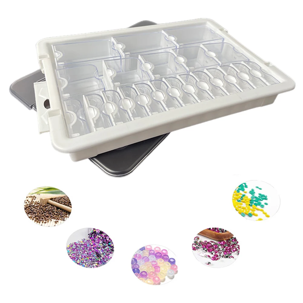 

9/15/21/24/26/39 Grids Diamond Painting Bead Storage Containers Clear Diamond Painting Accessories Box for Diamond Art Storage