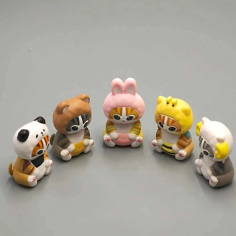 

Mofusand Action Figure Set Doll Cute Pvc Model Blind Box Magnetic Refrigerator Sticker Decoration Crafts Toys Collectible Gift