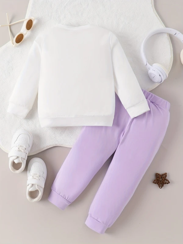 Toddler 2-Piece Outfit | Floral Letter 