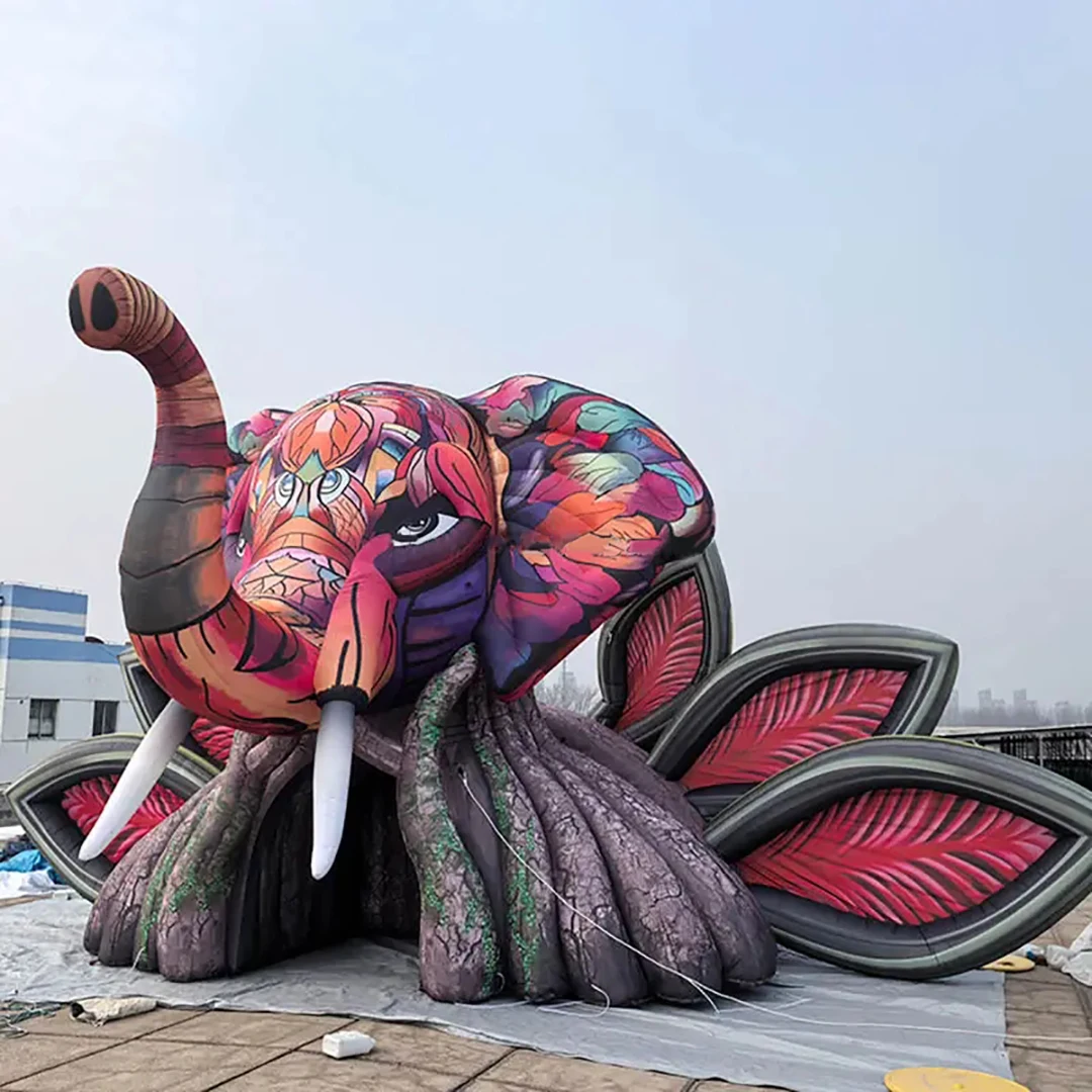 Puntelli gonfiabili giganti della decorazione della fase dell'elefante della tenda della fase dell'evento gonfiabile gigante per il bar della discoteca del partito dell'evento della musica più venduto