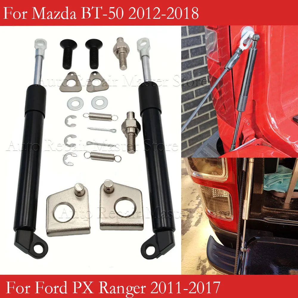 Steel Rear Tailgate Oil Damper Strut Slow Down Easy Up For Ford PX Ranger 2011-2017 for Mazda BT-50 2012 2013 2014 2015-2018