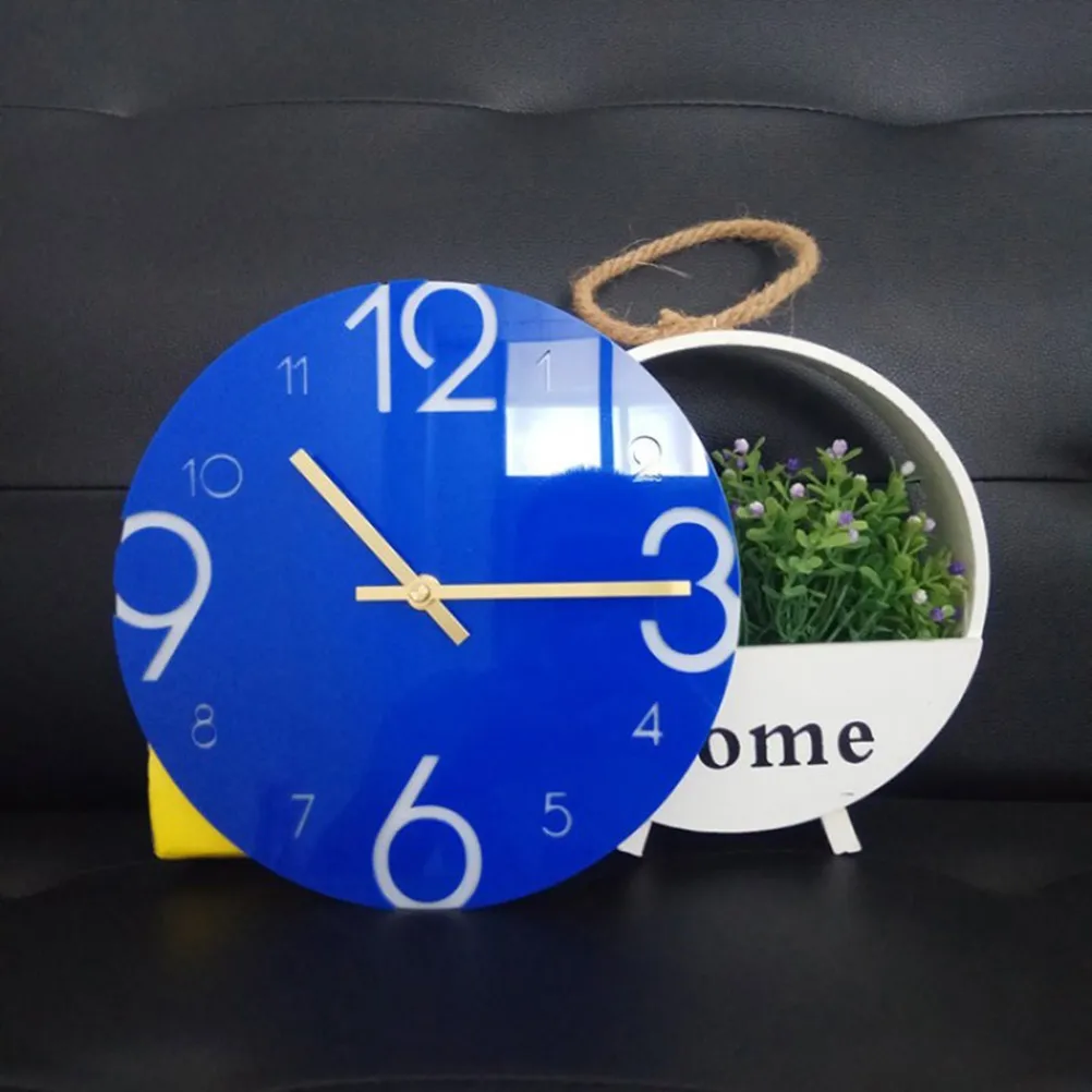 

Acrylic Wall Clock Reading Room Silent Round Movement Decorative Fashionable Wall-mounted