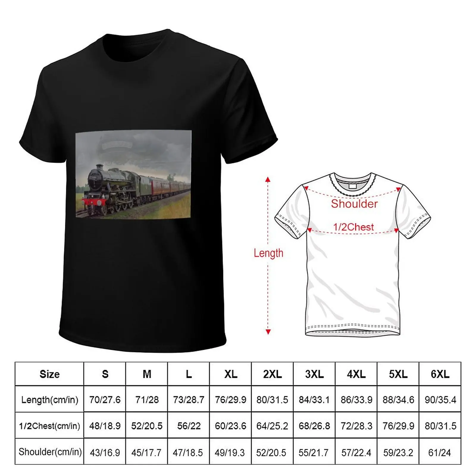 45596 'Bahamas' Steam Train blended with name plate T-Shirt mens graphic t shirts T-Shirt