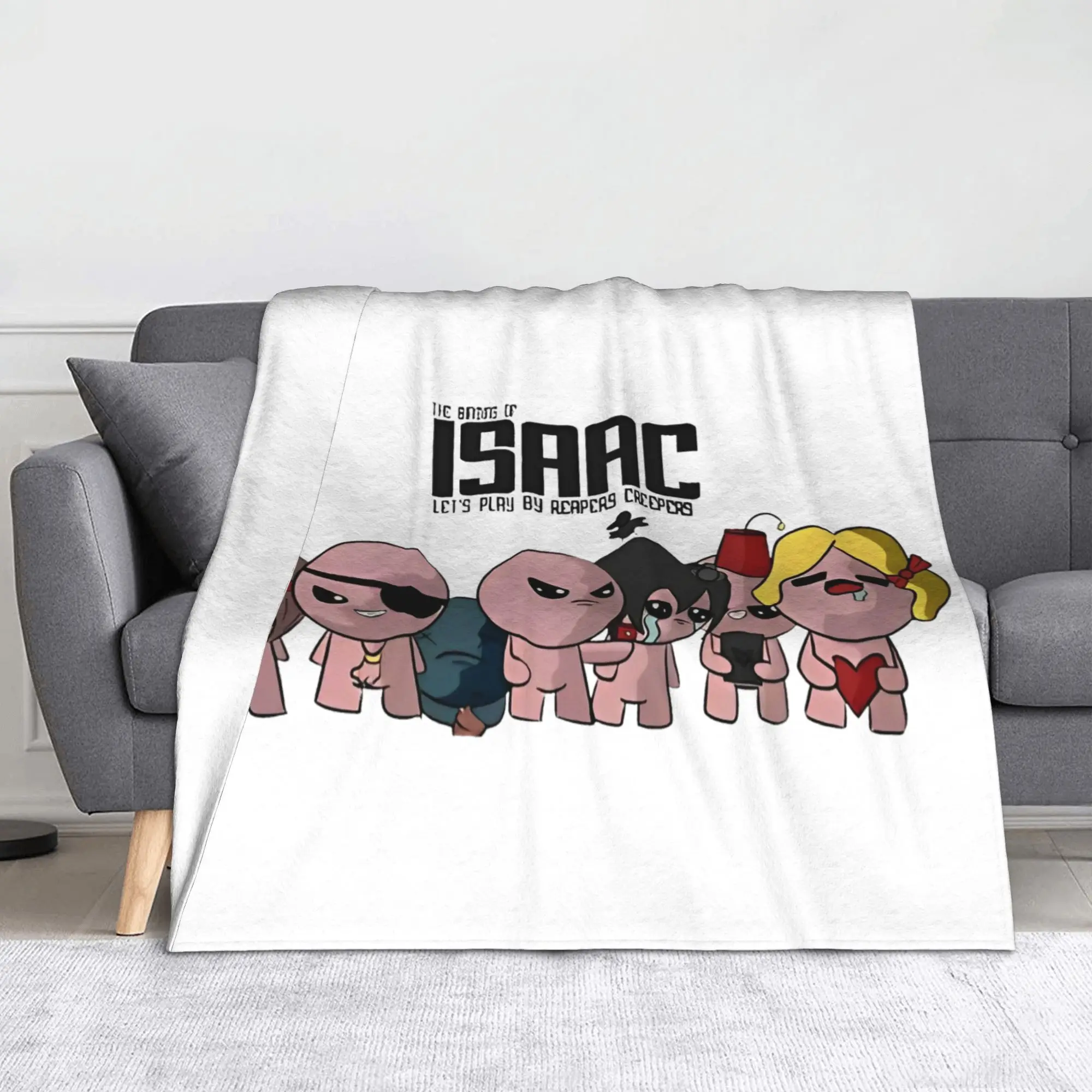 The Binding of Isaac Rebirth Fleece Throw Blankets Video Game for Bedding Throws Knitted Blanket Lightweight Thin Portable Quilt