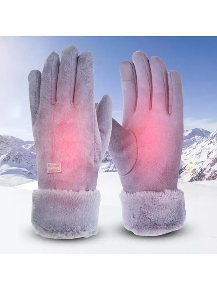 AliExpress APWIKOGER Electric Warm Gloves 3 Gear Adjustment Winter Thermal Cycling Gloves 10000mAh Heating Thermal Gloves Windproof Touch Screen