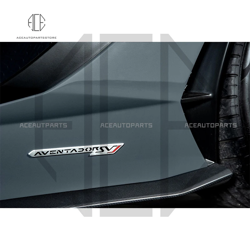 SVJ Logo Sticker Car Label Emblem Nameplate Sticker Side Skirt Sticker For Lamborghini Aventador LP700 LP720 LP740 SV