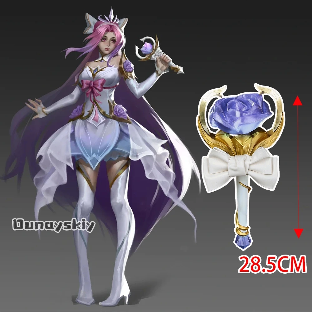 

Игра LOL Seraphine Seraphine Косплей Опора для микрофона ПВХ ручной работы Идеальная копия 28,5 см Серафин Ролевая игра Опора