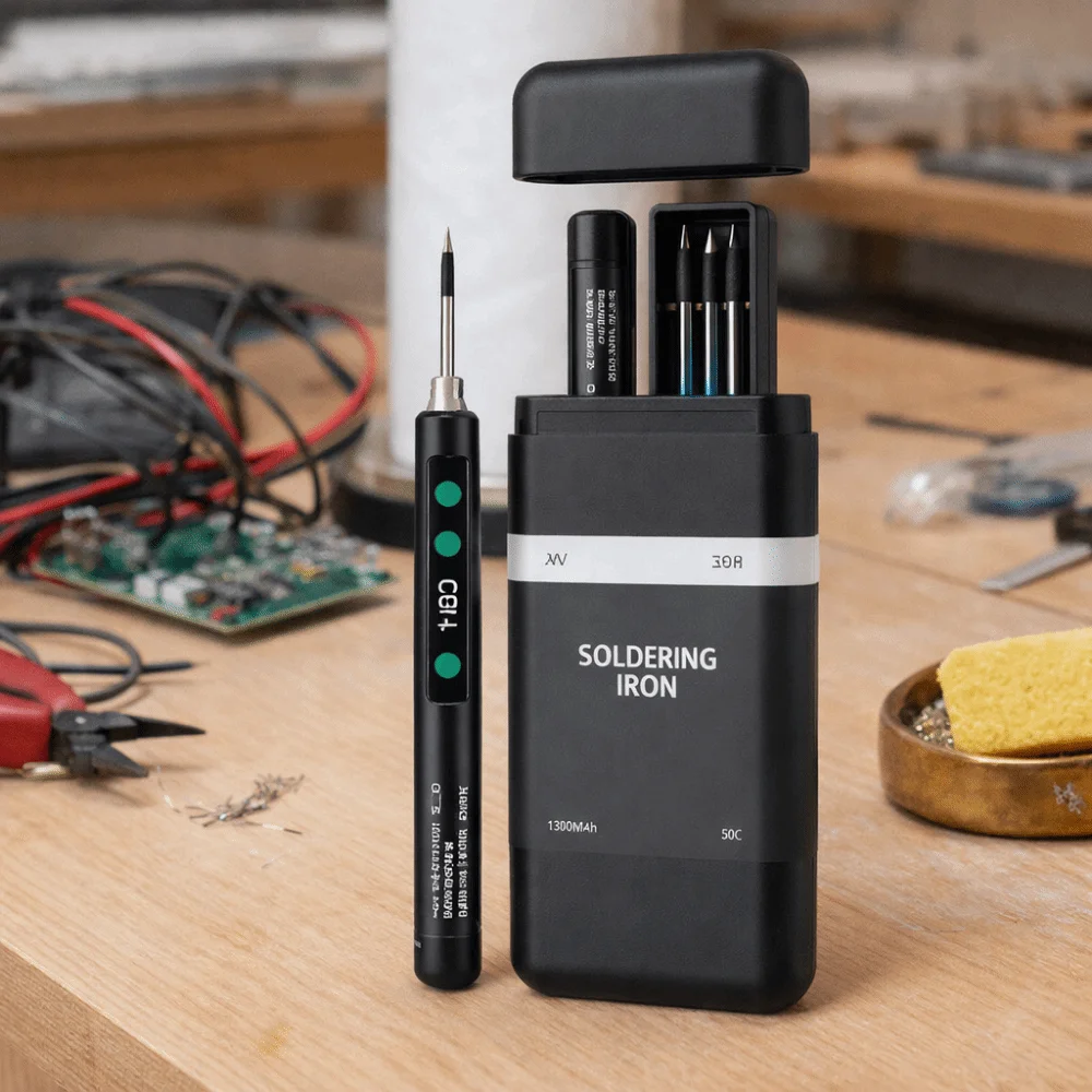 

Паяльник USB с регулируемой температурой, беспроводной, с быстрым нагревом, цифровым дисплеем и зарядкой Type-C