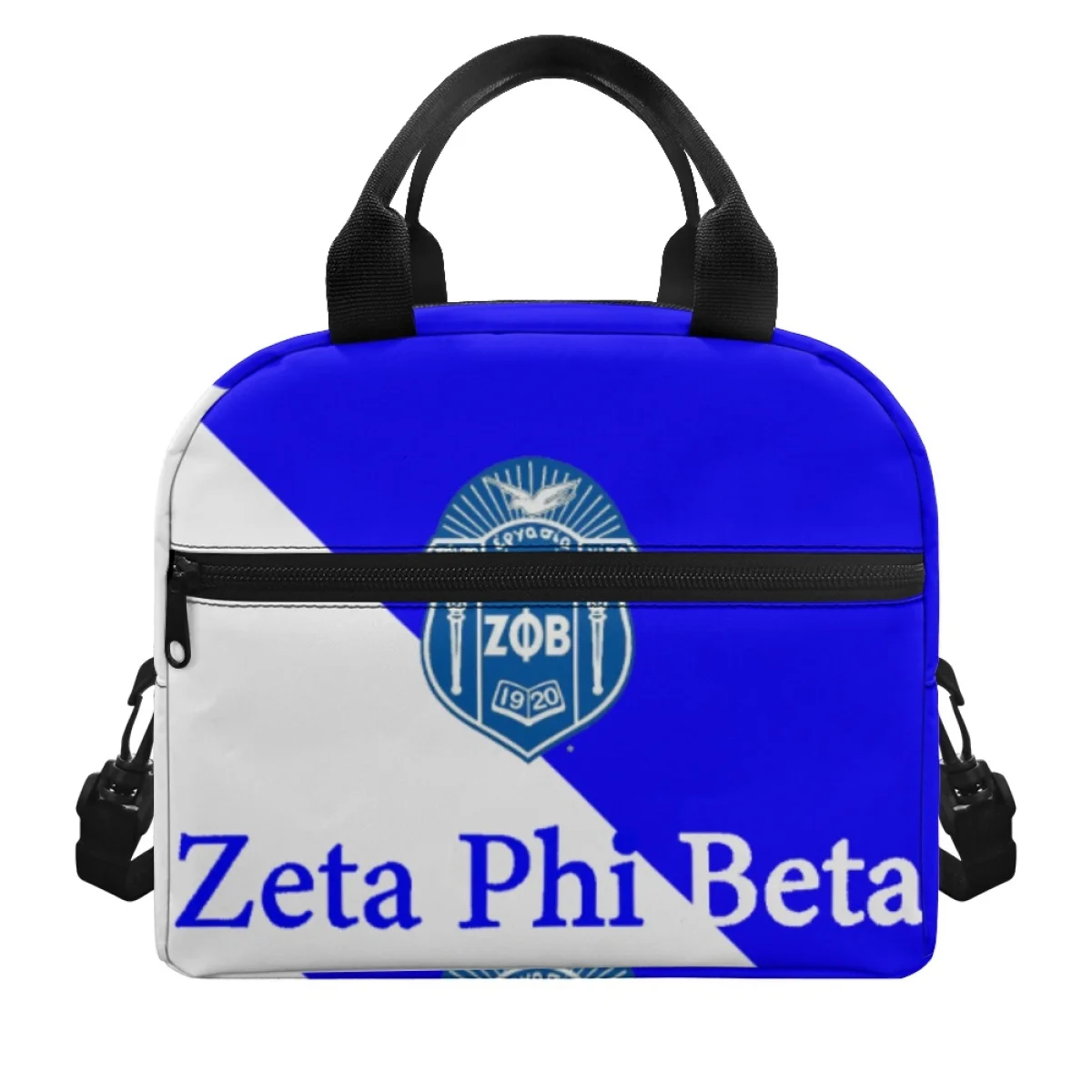 

FORUDESIGNS Zeta Phi Beta Creative Lunch Bags Keep Warm Multi-Pocket Snack Bags Utility Meal Box Accessories Recyclable Travel