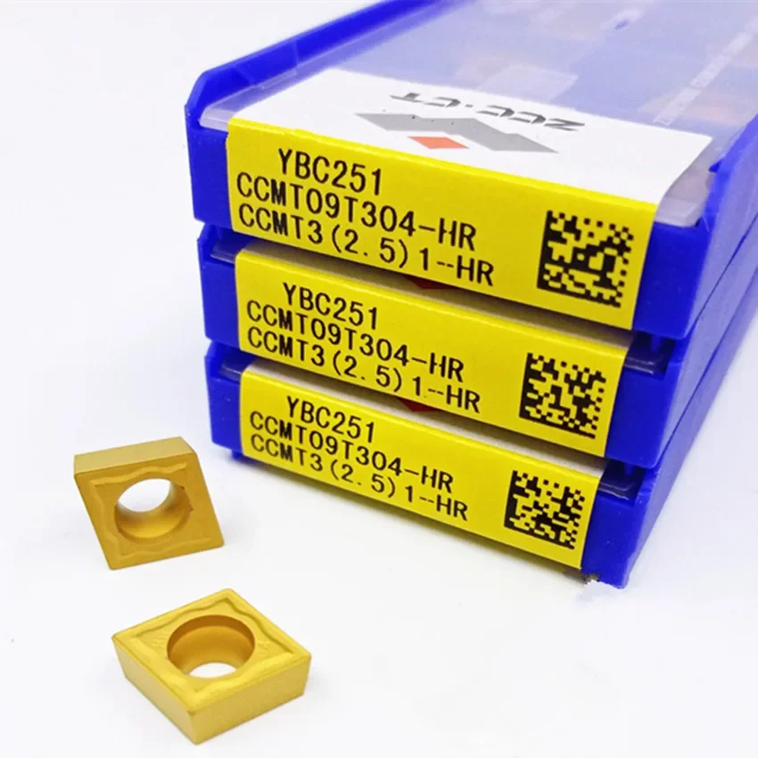 

ZCC.CT CCMT060204-HR YBC251/CCMT060208-HR YBC251/CCMT09T304-HR YBC251/CCMT09T308-HR YBC251 твердосплавные пластины с ЧПУ 10 шт./кор.