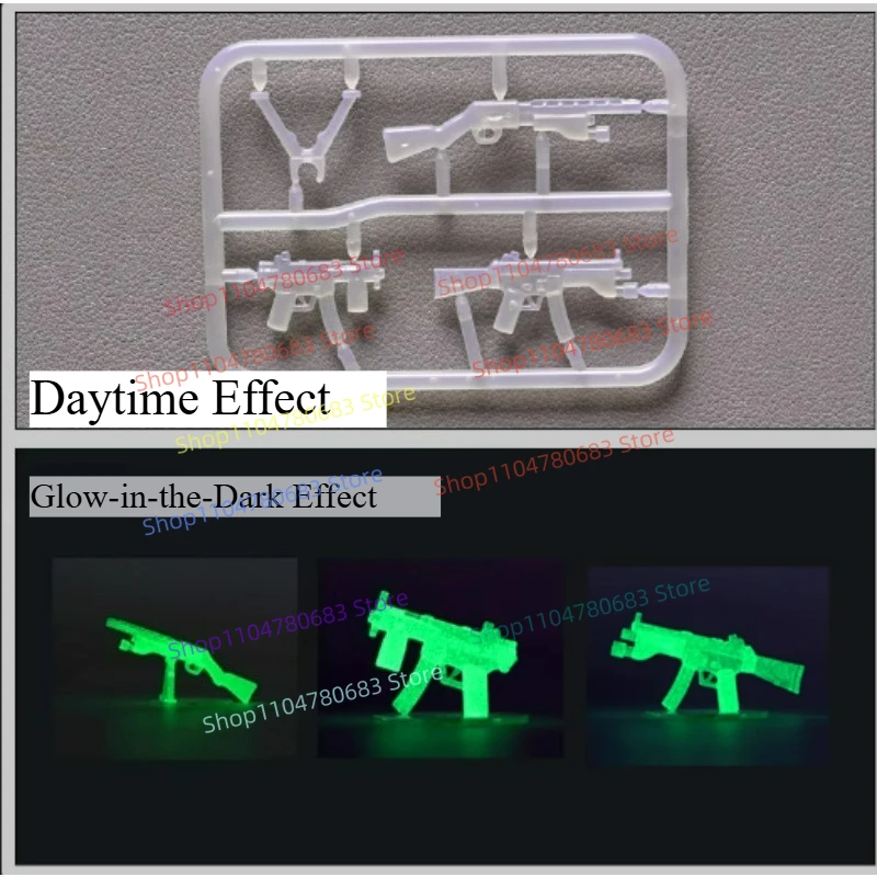 Klocki MOC Mini Figurka Akcesoria Świecące w Ciemności Model do Składania Ekspozycja Akcesoria Anime Kreskówki Zabawka Prezent