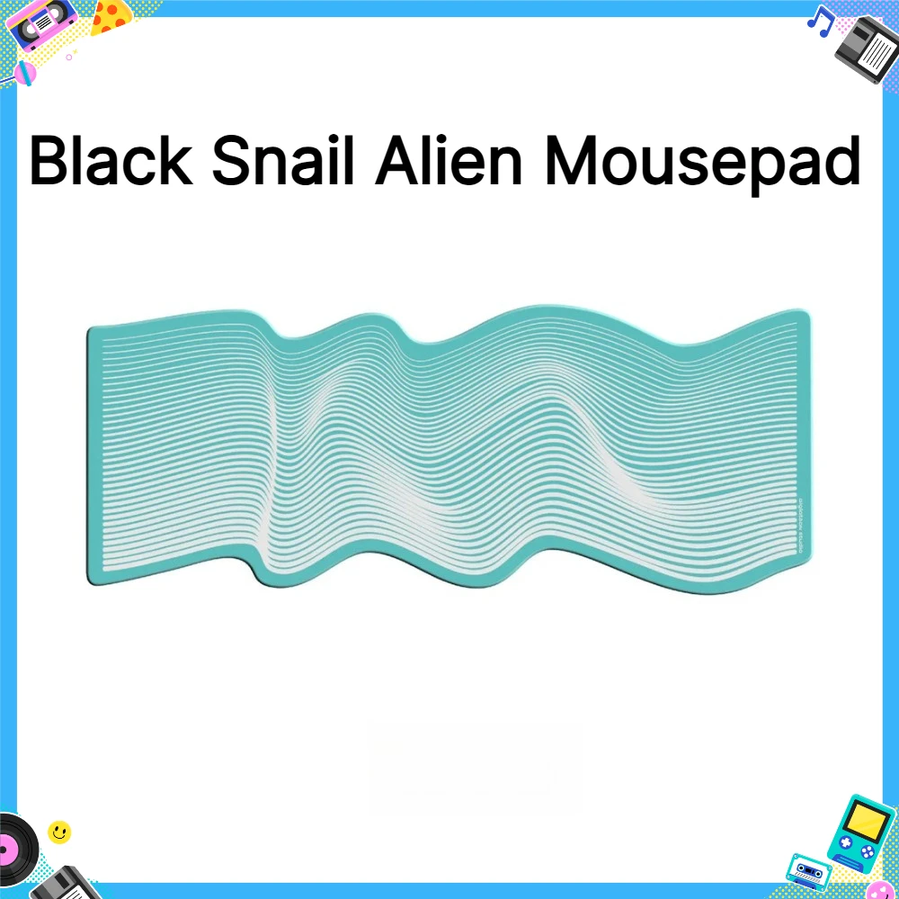 KBDfans Black Snail Alien Mousepad Custom 900x360mm Anti Slip Silky Smooth Esport Table Mat Office Desk Mat Gamer Accessories