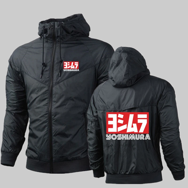 2022 New Autumn Selling New Yoshimura Brand Print Mens Polyester Loose Comfortable Put Together Mens Fashion Popular Hoodie Tops