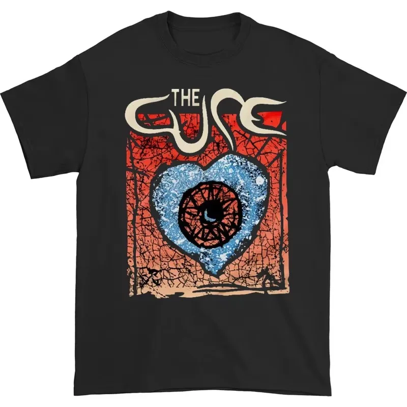 2026 new Men Casual Retro Art T Shirt, Short Sleeve Crew Neck Heart Graphic Tees