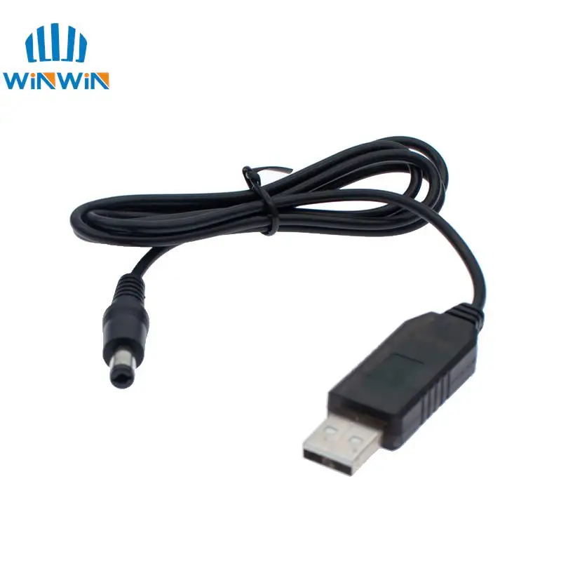 Linea USB Power Boost Dc 5v a Dc 9v / 12v Modulo step up Cavo adattatore convertitore USB 1M Spina 2.1x5.5mm per arduino WIFI