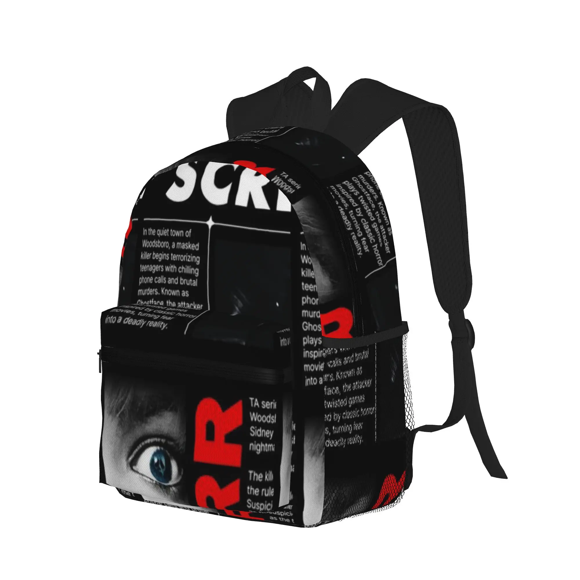 Ghostface Horror Poster Inspired by Scream Movies  Casual Backpack for Students and Adults Backpacks for women