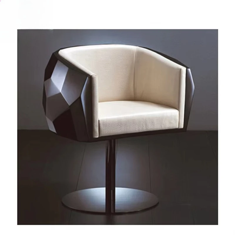 Customized Fiberglass Diamond Stylist Chairs Salon Hair Cut Chairs
