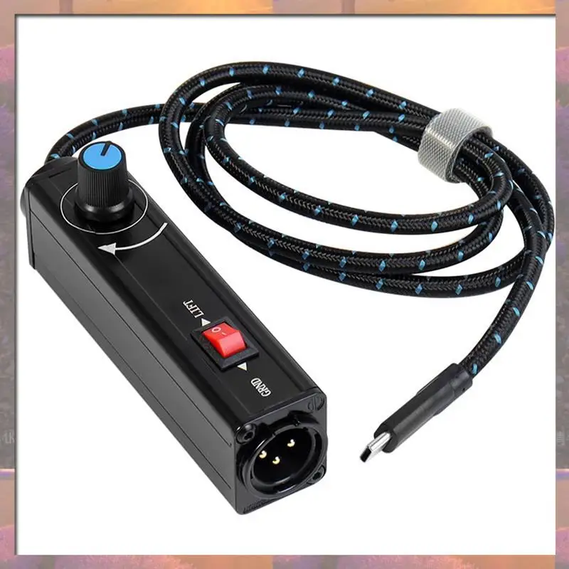Venda superior usb tipo-c xlr isolador de áudio com ajuste de volume filtro de redução de ruído isolador de loop de aterramento para todos os microfones dinâmicos