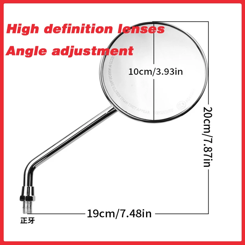 المرايا الجانبية العالمية للدراجات النارية - رقم مافريك. 9 Yadi Emma Round Reflector Wind Wing Spoiler Kit | ترقية السلامة #5