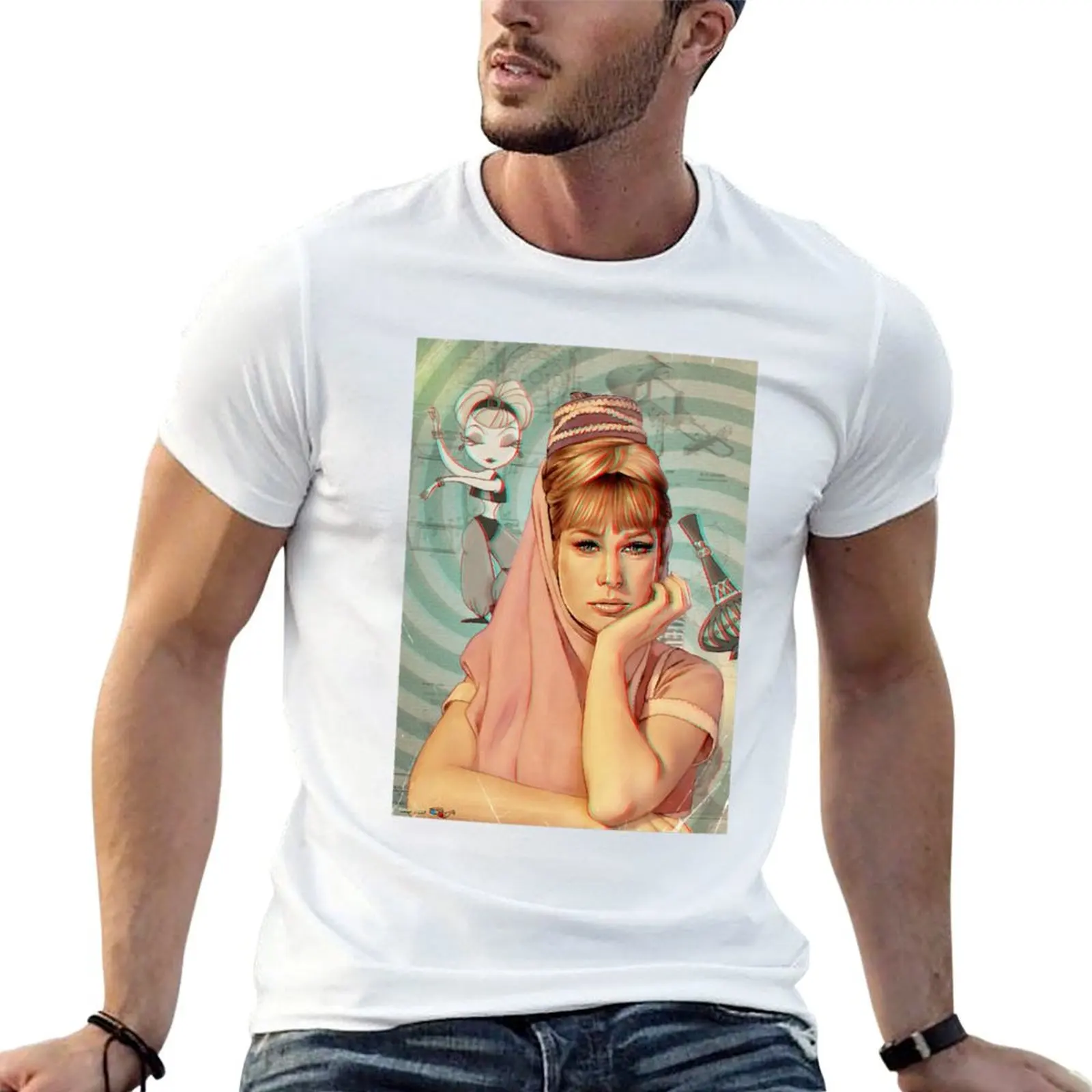 

Funny Gift For Dream of Jeannie Vintage Photograp T-Shirt mens graphic t shirts funny t shirts dark humor T-Shirt