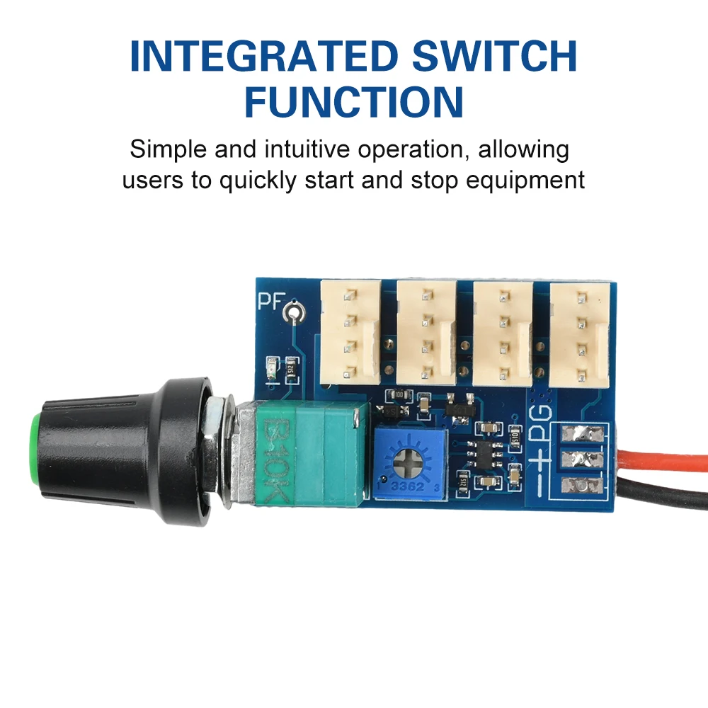 DC 12V 4 Channel 4 Wire Fan Speed Controller Pwm Motor Speed Controller  Knob Adjustment Can Be Turned Off Motor Speed Controlle