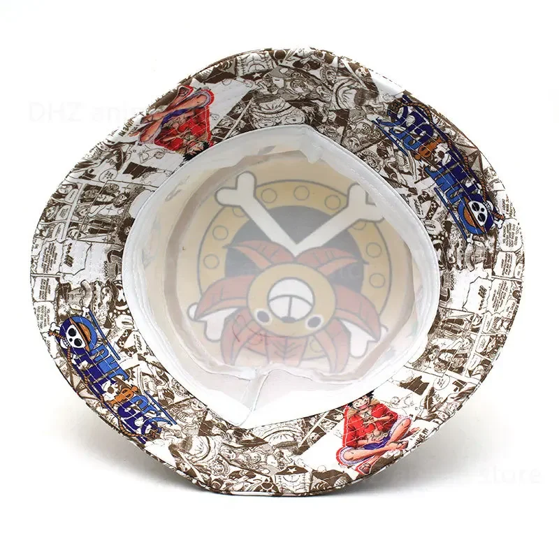 One Piece Monkey D. Chapeau Luffy pour hommes et femmes, chapeau ander, casquette Bob, crème solaire extérieure, animation de mode, chapeau de poisson Suffolk, été, adulte, E27