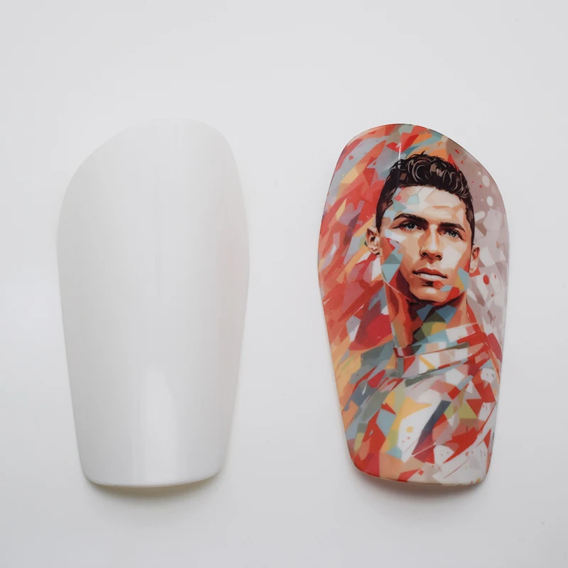 50 pairs  Custom Blank White Sublimation Football Shinguards Guards Shinpads Soccer Pads Mini Shin Pad blanks