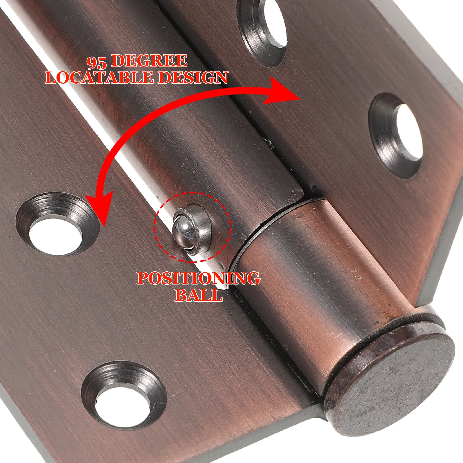 

2 Pcs Automatic Closer Heavy Duty Aluminum Alloy Self Closing Spring Hinges Door Hinge Shims Garage Screen Laundry Room Door