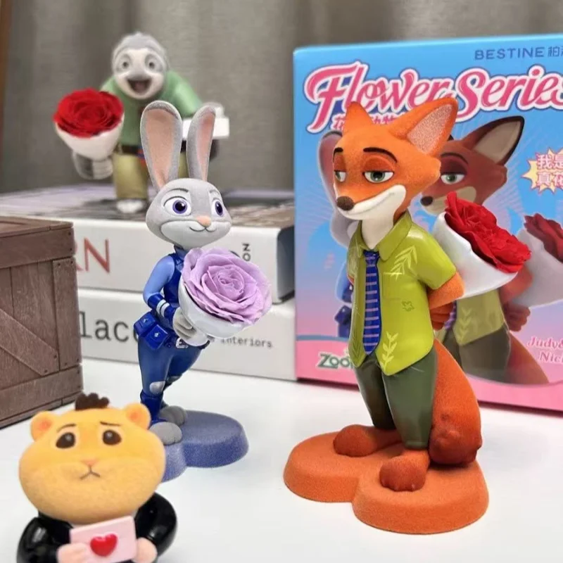

Подлинная Disney Zootopia Eternal Flower Mystery слепая коробка украшение для рабочего стола сюрприз подарок на день рождения для девочек модная игрушка