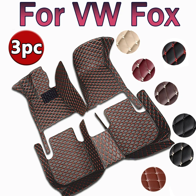 Customized Artificial Leather Car Floor Mat For VW Fox 2004 2005 2006 2007 2008 2009 Protect Your Vehicle\'s Interior Accessory