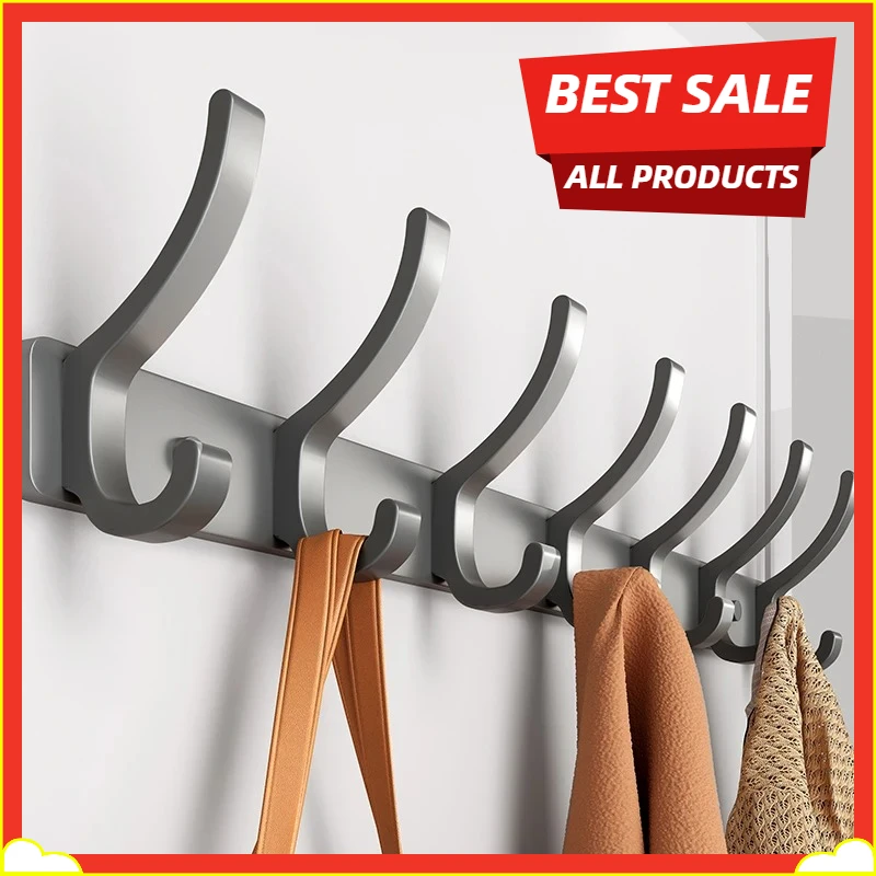 Gancho para Puerta sin Taladro, Organizador de Pared para Colgar Ropa, Perchero sin Perforaciones, Organizador de Dormitorio, Almacenamiento para Cocina