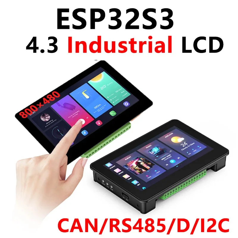 ESP32 S3 4.3inch LCD (B) 800x480 Captive TouchScreen Display development Board LVGL with Sensor CAN I2C RS485