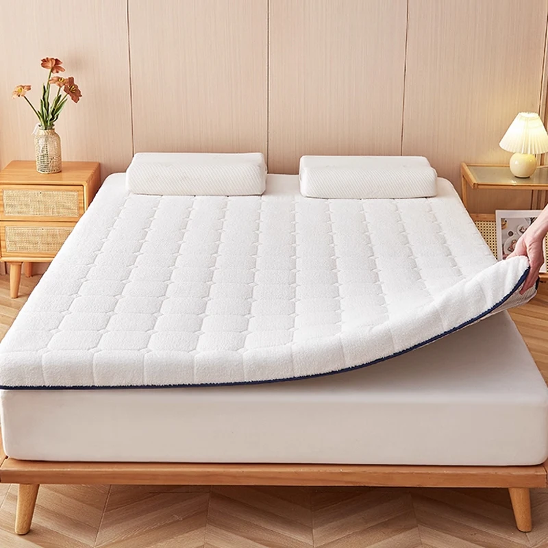 

Напольный коврик татами, зимний утолщенный теплый матрас из овечьего флиса, студенческое общежитие, складные коврики, кровать Twin King Queen Size, продукт