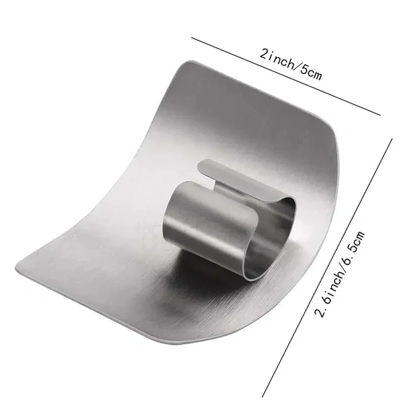 Picture 7: Finger Protector Stainless Steel Tool Finger Guard Safety Cut Vegetables Thumb Shield Kitchen Tools Kitchen Accessories Gadgets