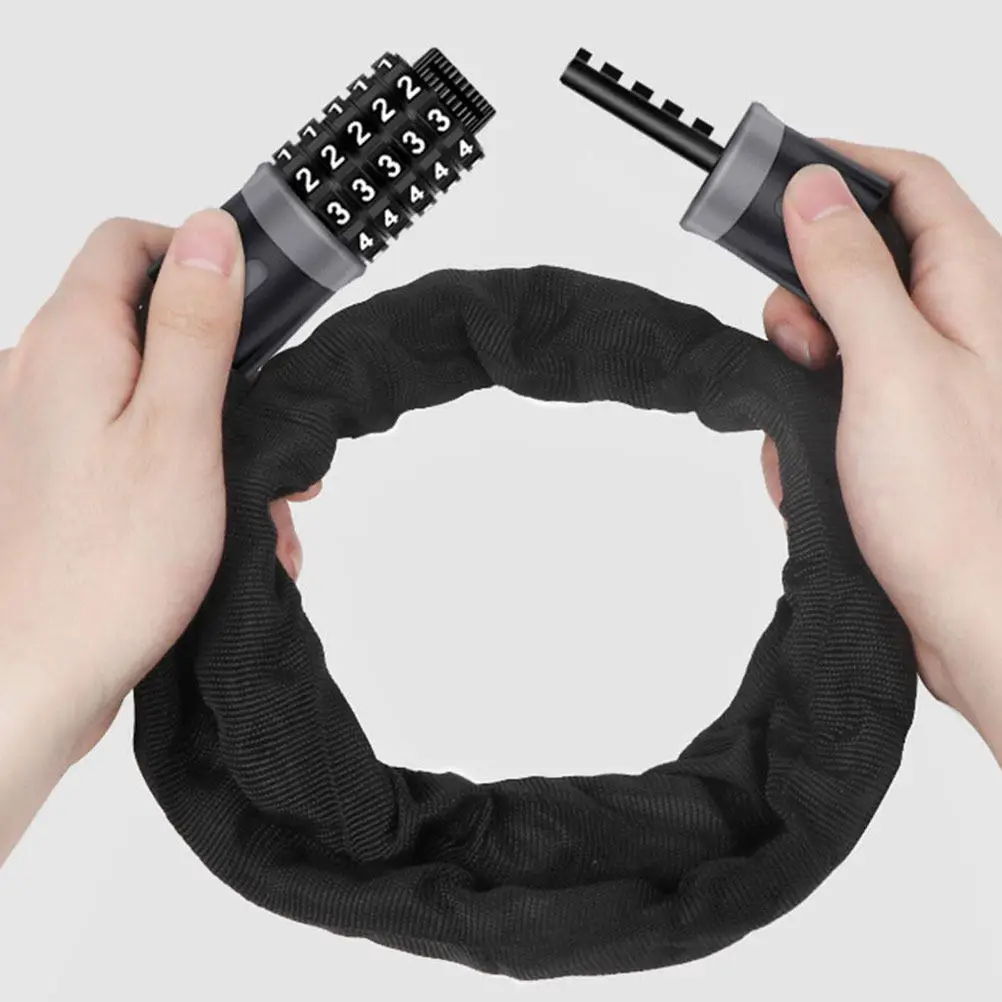 

Bike Chain Password -Digit Code Multi-Purpose Carbon Steel Anti-Theft Bike Safety Lock for Motorbike Electromobile