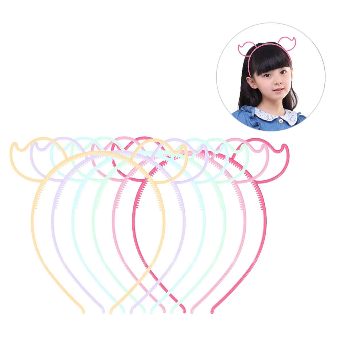 

Plastic Headb for Girls Children Pig Ears Hair Accessories Birthday Party Photo Props Creative Design Comfortable Fit Events