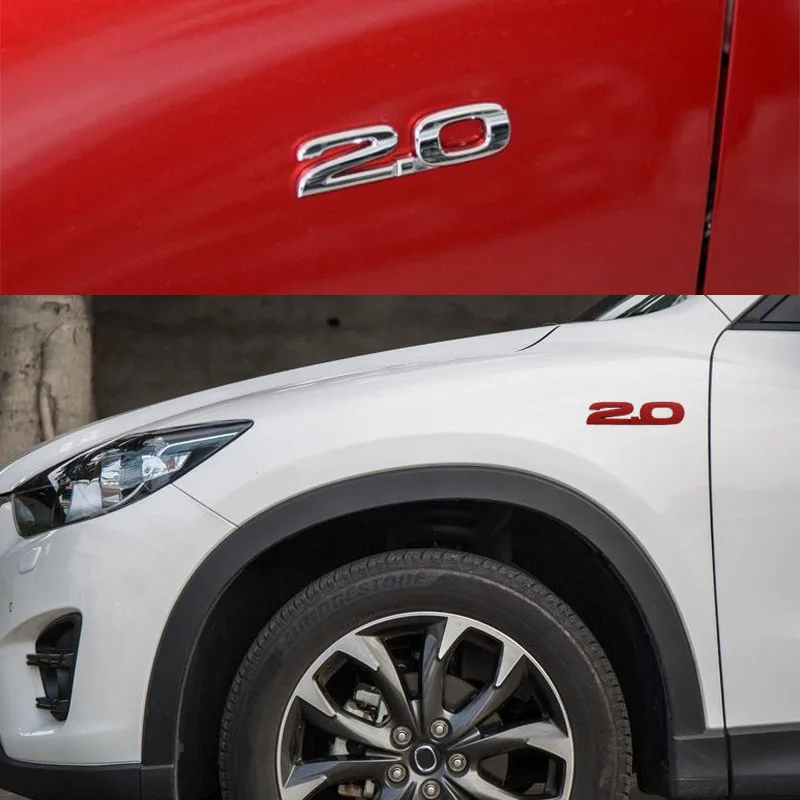 

3D 2.0 for CX-5 CX-7 CX-9 RX7 RX8 626 MX5 Car Fender Side trunk Nameplate Decal Emblem Badge Sticker