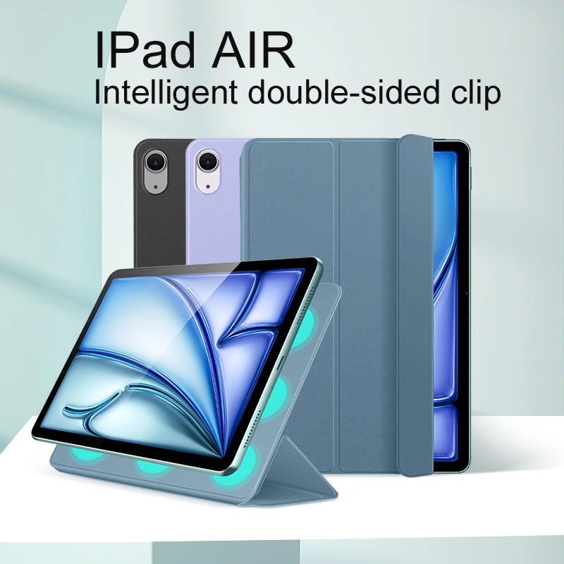 

Suitable for iPad air 4 intelligent magnetic double-sided clamp protective case iPad air 5 protective case 11 inch iPad air 2024