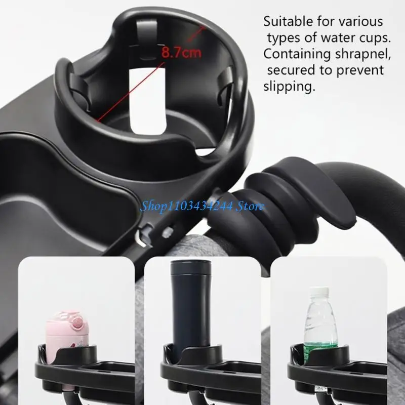 

Ergonomic Child's Dining Tray for Pushchairs, 3 in 1 Baby Strollers Dinning Plate and Beverage Compartments