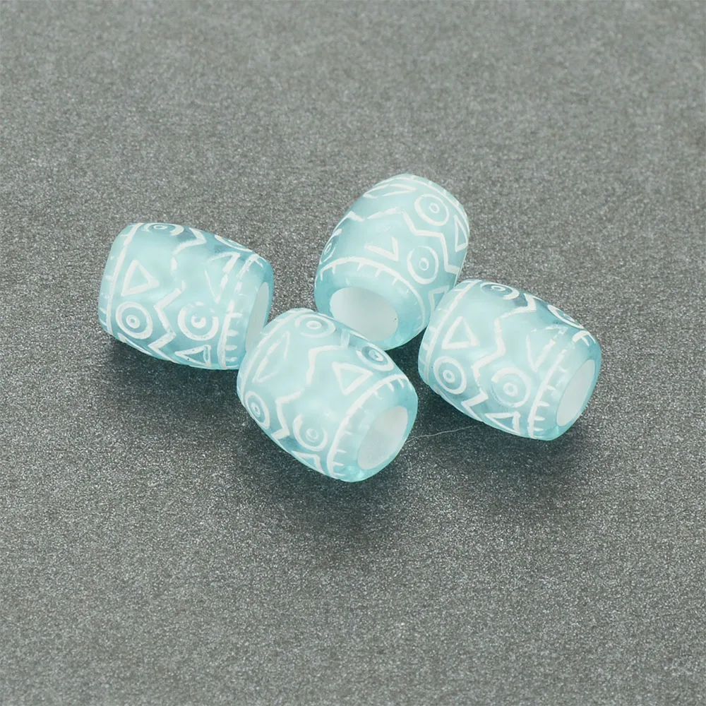 New Arrival 1200 pcs Fluted Corrugated Antique Design Plating Acrylic Spacer Loose Barrel Beads For Diy Jewelry Making Charms