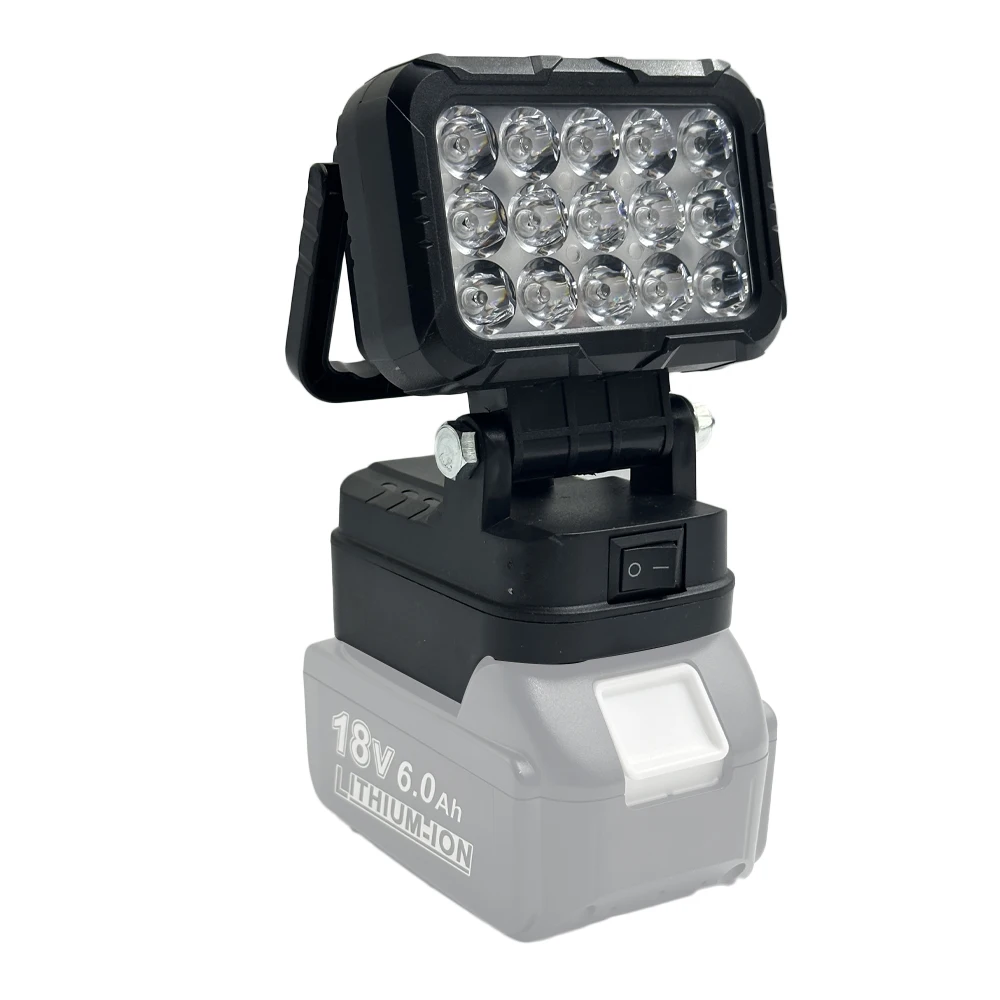 Für Dewalt/Makita/Milwaukee Akku Tragbare LED-Arbeitsleuchte mit USB-Anschluss 3'' Taschenlampe Flutlicht Kabellose Outdoor-Werkzeuglampe – Detail 7