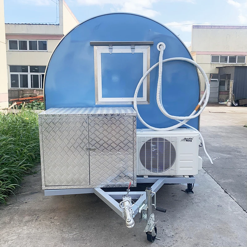 Customized Portable Modern Food Cart Trailer 3 Wheel Motorcycle Design Deep Fryer Ready High Quality at a Reasonable Price